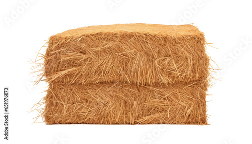 hay isolated on transparent background cutout
