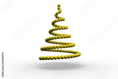 Digital png illustration of spiral of yellow spots on transparent background