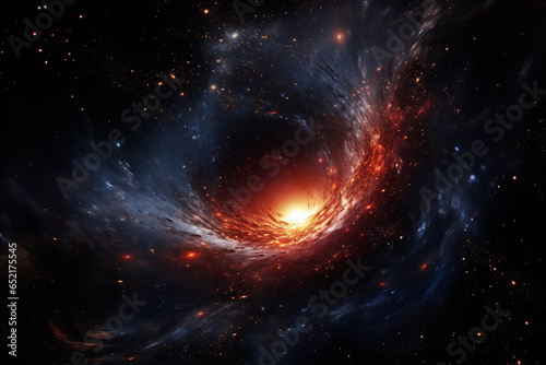 image of a black hole at the center of the milky way