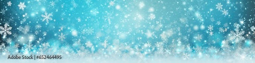 A blue and white background with snowflakes