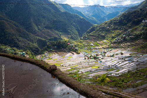Villages and Batad rice terraces in Banaue, Ifugao, Philippines