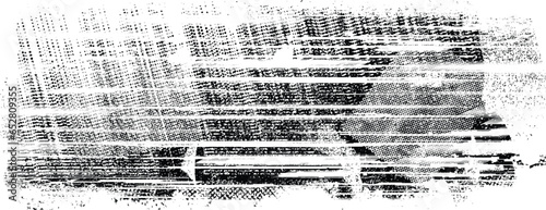 Glitch distorted grange shape . Noise grungy logo . Trendy defect error shapes . Glitched .Grunge textured . Distressed effect .Vector shapes with a halftone dots screen print texture.