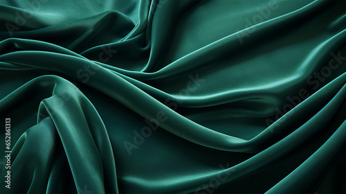 draped Smooth and rich green velour texture. Luxurious velour background pattern.