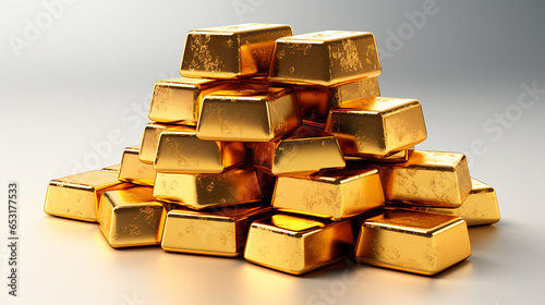 Stack of gold bars