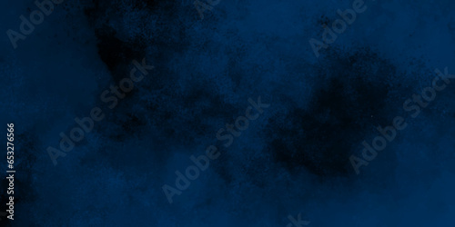 Blue background with clouds, dark blue grunge texture with grainy, Light ink canvas for modern creative grunge design. Watercolor on deep dark blue paper background. Vivid textured aquarelle painted
