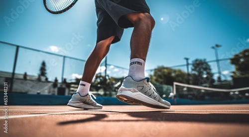 close-up of tennis player in action, tennis player with racket, tennis player in proffesionnal stadium, tennis player playing tennis with racket