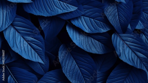 Blue leaf wallpapers in nature which are attractive to sight, Generative AI.