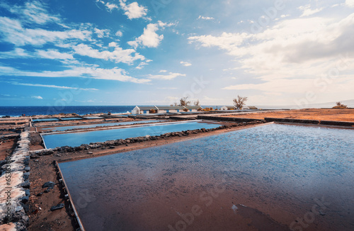 Sea Salt basins in saint-leu - Pointe au sel - Reunion island