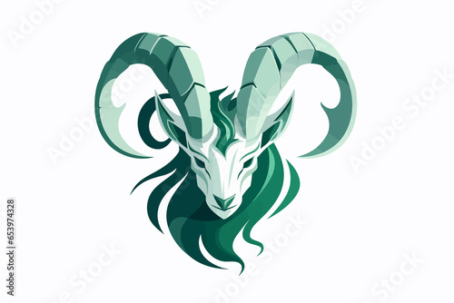 Zodiac Signs for Capricorn vector flat isolated vector style illustration