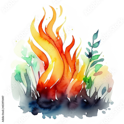 Ogień ognisko ilustracja