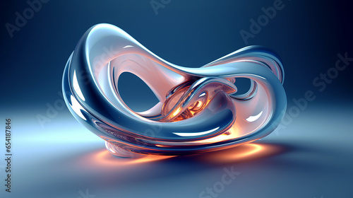 3d render abstract form