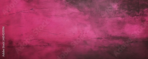 black red rough surface, old concrete wall, pink magenta grunge cement background, panoramic wide banner, Generative AI