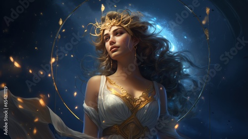 Hera - The greek goddess of marriage.generative ai 