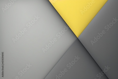Captivating grey and yellow background texture, featuring minimal geometric triangle shapes in a modern abstract design. A harmonious interplay of gradient, noise, and grain adds depth