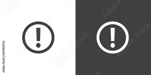 Alert, risk sign flat icon. Caution, warning, exclamation mark. Alert information, accident notification. Traffic sign stop. Prohibition sign. Vector illustration.