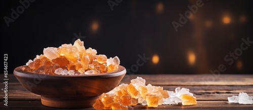 Frankincense crystals on wood