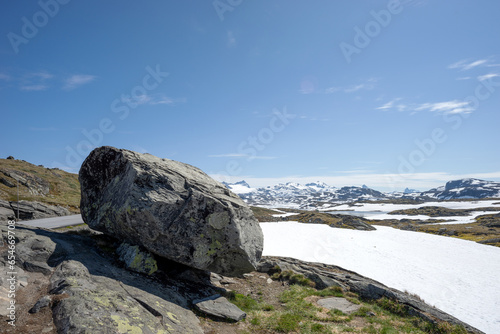 Mountains in the Jotunheimen National Park. Along the National tourist scenic route 55 Sognefjellet. Norway