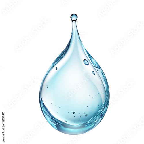 Beautiful water drop isolated on white background