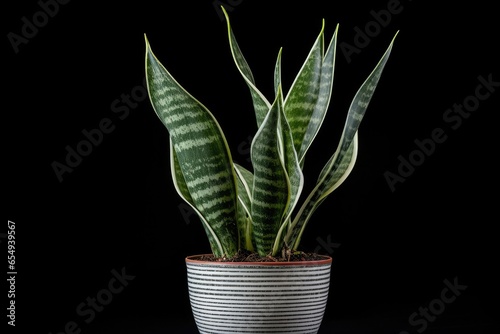 A closeup of a healthy potted aloe plant, adding natural beauty to the indoor environment.