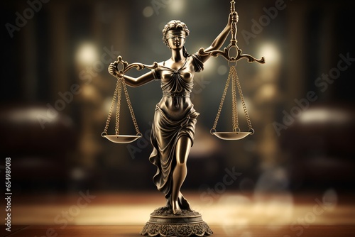 The Statue of Justice, law and justice symbol