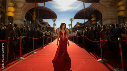 Actress on Red Carpet