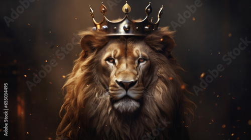 lion crown christian concept art