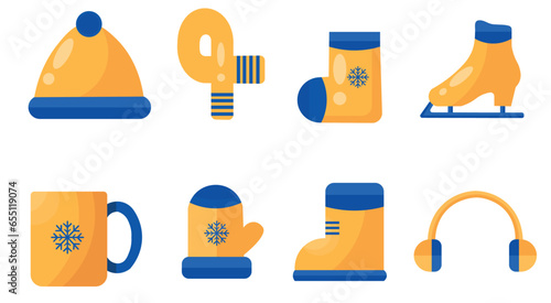 vector icons winter