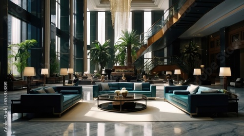 luxury executive reception lobby