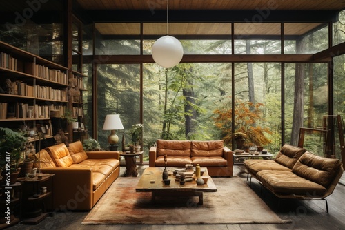 interior design nordic style simple Midcentury home