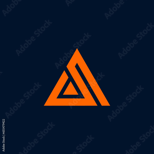 letter A masculine logo design