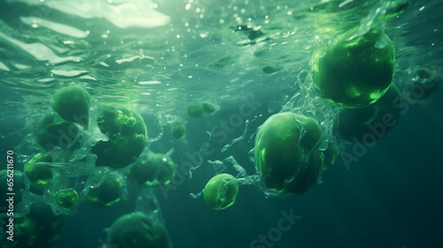 toxic chemical waste polluting the ocean generative ai