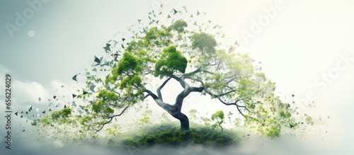 DNA is a natural background resembling a tree