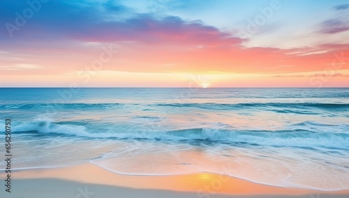 Beautiful seascape at sunset.