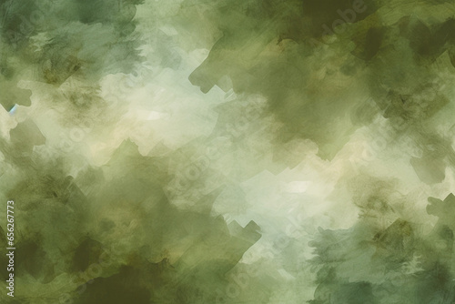 Light brown green olive beige abstract watercolor. dark green and dark gray. Art background for design. 