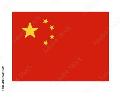 flag of china on transparent background