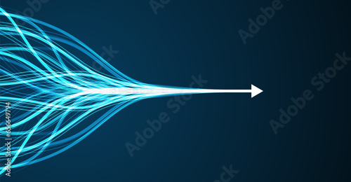 Abstract arrow direction. Technology background