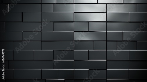 Steel Gray Subway Tile Wall Texture Background