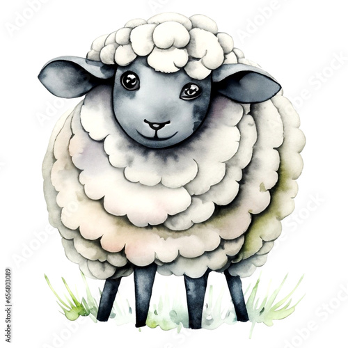 Mała owieczka ilustracja