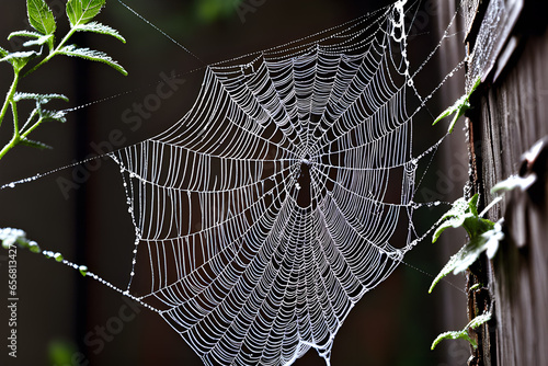 A Spider Web in corner