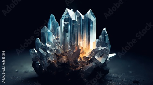 Beautiful quartz crystal minerals gemstones