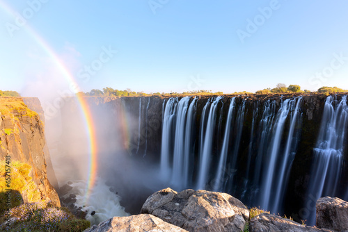 Victoria falls - The biggest waterfall in Africa, bordering Zambia and Zimbabwe