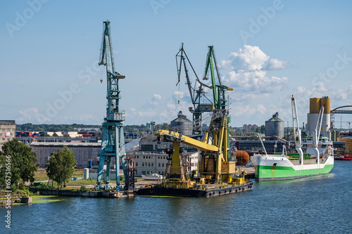 Shipyard in Gdańsk, Poland.