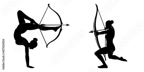 silhouette of a archer