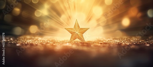 Shining gold star