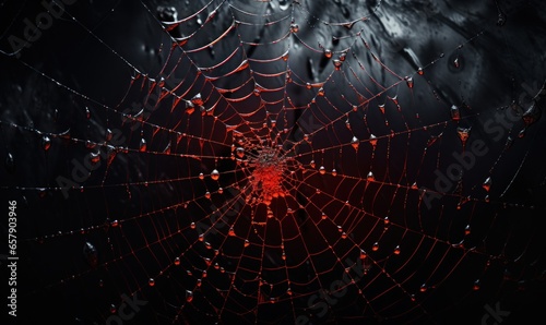 Pretty Scary Frightening Spider Web For Halloween