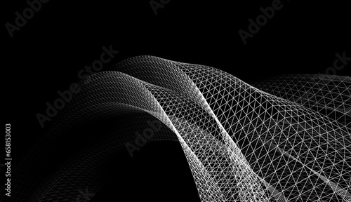 Abstract geometric background 3d rendering