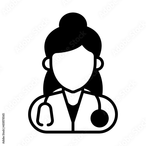 Doctor icon in vector. Illustration