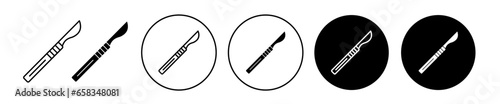 Scalpel icon set. vector symbol illustration.