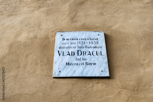 House of Vlad Dracul known as Vlad Tepes or Dracula. Sighisoara, Romania.