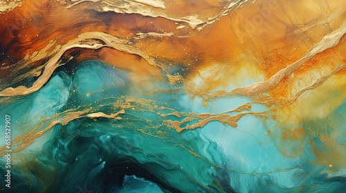Revealing the Sublime Macro Photo of Corky Iridescent Paint Textures